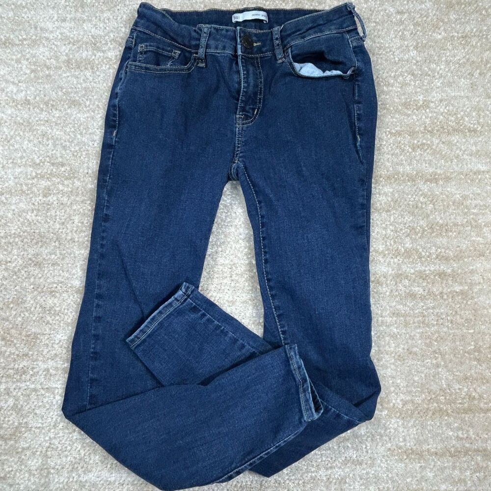 So I Jeans Womens 26 Skinny Stretch Cotton Blend Dark Blue 3/26W Casual Ankle